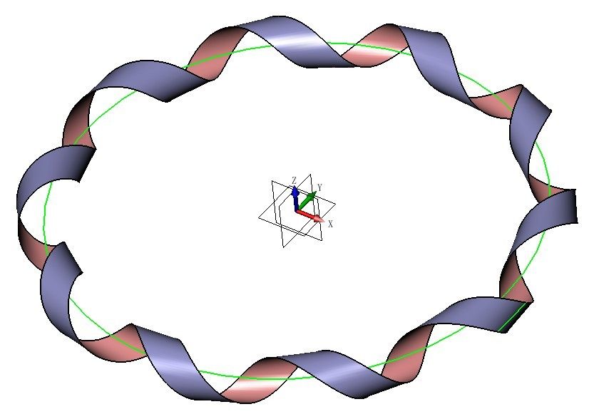 CAD常用建模之xelega3D圆形麻花建模