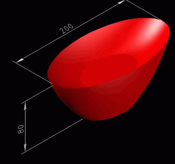 教你如何用CAD绘制三维元宝