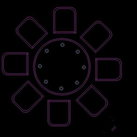 luck18网址教你画圆形餐桌