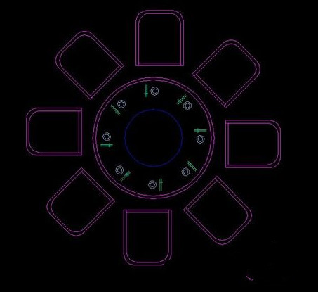 luck18网址教你画圆形餐桌