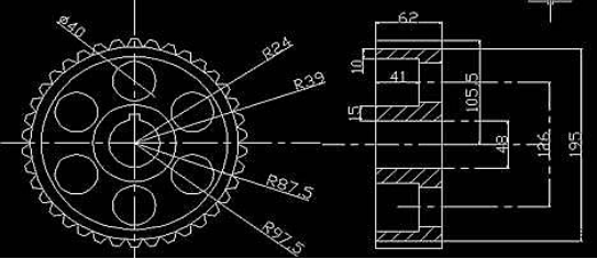 CAD实操之平键和齿轮的安装 CAD实操之平键和齿轮的安装