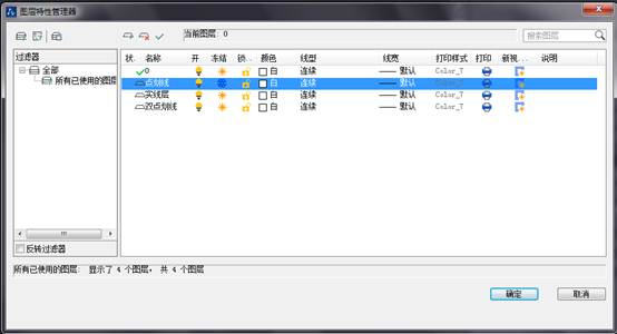 CAD如何设置图层颜色、线型与线宽