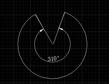 CAD中如何标注大于180度的角度