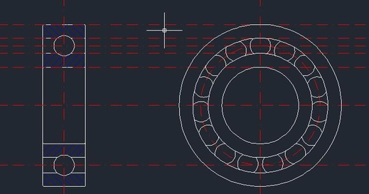 CAD球轴承怎么画 CAD球轴承怎么画