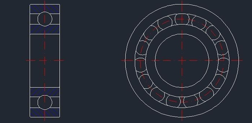 CAD球轴承怎么画 CAD球轴承怎么画