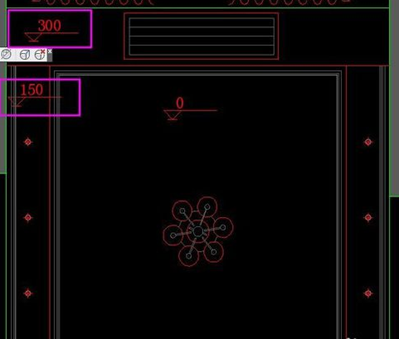 CAD客餐厅吊顶画法 CAD客餐厅吊顶画法