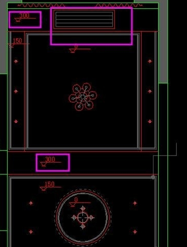 CAD客餐厅吊顶画法 CAD客餐厅吊顶画法