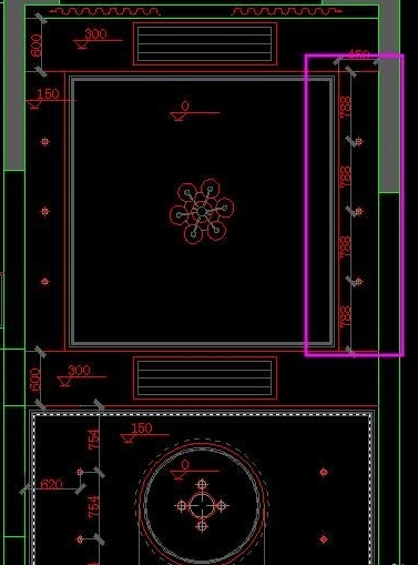 CAD客餐厅吊顶画法 CAD客餐厅吊顶画法