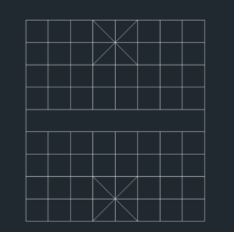 用CAD怎么绘制中国象棋棋盘?