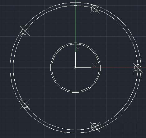 CAD如何绘制轮盘平面图 CAD如何绘制轮盘平面图