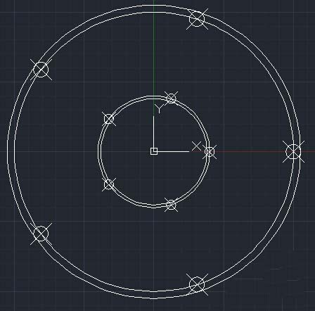 CAD如何绘制轮盘平面图 CAD如何绘制轮盘平面图