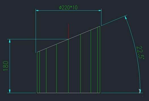 CAD斜截圆管放样下料的教程 CAD斜截圆管放样下料的教程