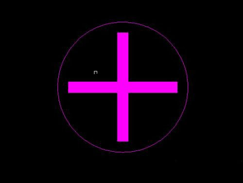 CAD怎么绘制十字标志图 CAD怎么绘制十字标志图