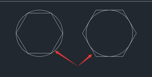 CAD圆形怎么绘制内外切六边形 CAD圆形怎么绘制内外切六边形
