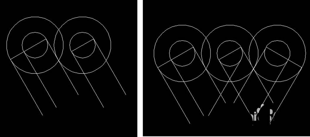 CAD如何绘制双心形的图案 CAD如何绘制双心形的图案