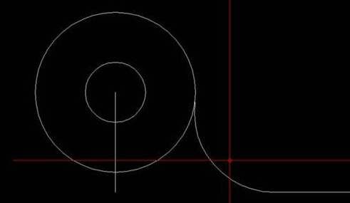 CAD中的圆与直线连接小技巧 CAD中的圆与直线连接小技巧