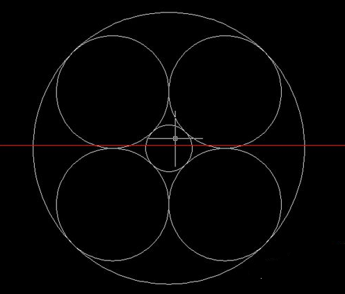 CAD中一个大圆和几个小圆相切的操作步骤 CAD中一个大圆和几个小圆相切的操作步骤