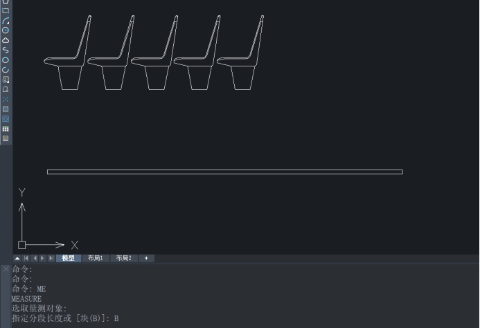 CAD定距等分如何插入图块 CAD定距等分如何插入图块