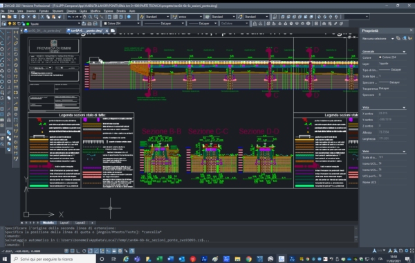 图. 应用luck18网址进行彭纳比利镇和圣阿加塔·费尔特里亚镇之间桥梁的几何测量